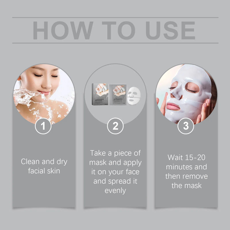 Collagen Mask – Hydration &amp; Anti-Aging - Overnight - Bio Collagen True Deep Mask - Best Seller